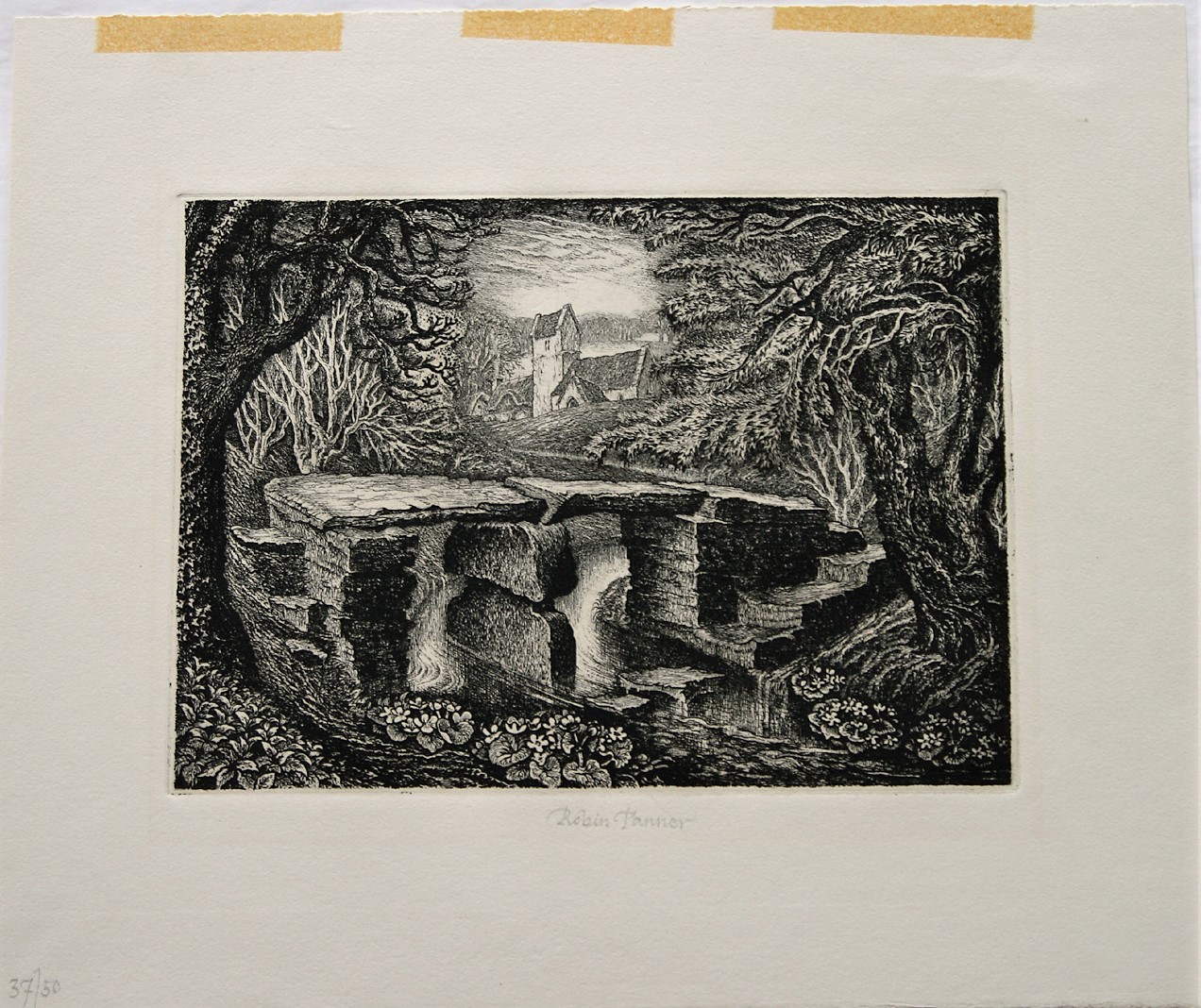 Robin Tanner. Twelve Etchings. The Clapper Bridge.