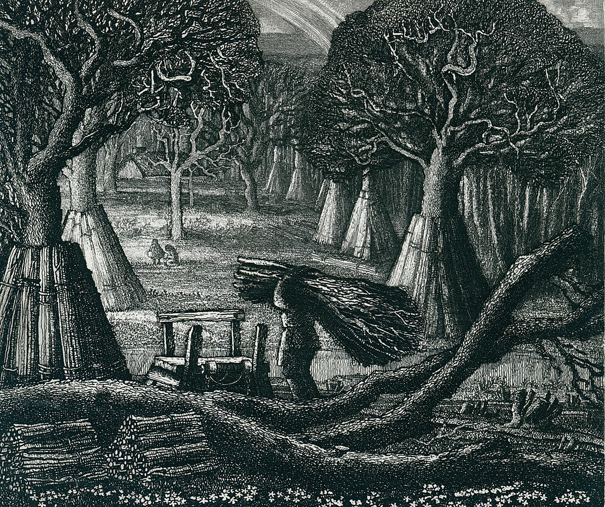 Robin Tanner. Twelve Etchings. Wiltshire Woodman.